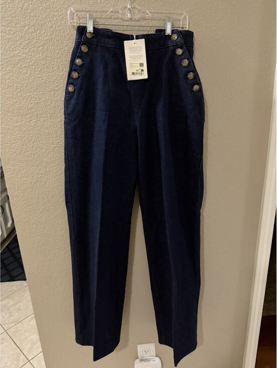 Sezane Pants - Sezane Womens Denim Marino Pants